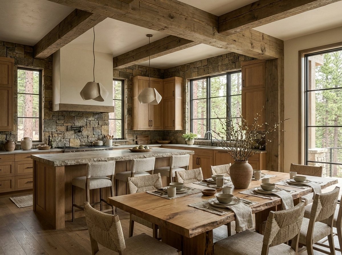 Kitchen and dining area
