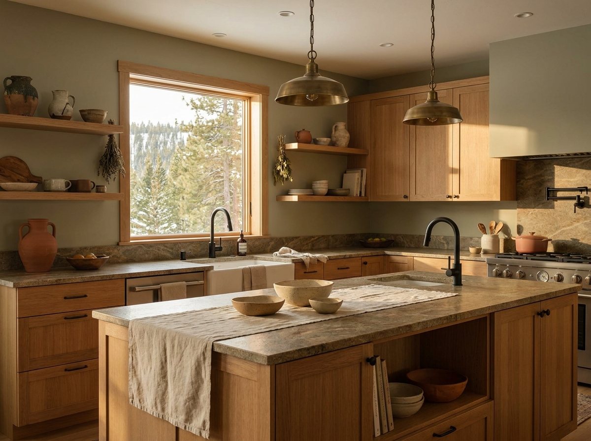 Truckee modern family kitchen