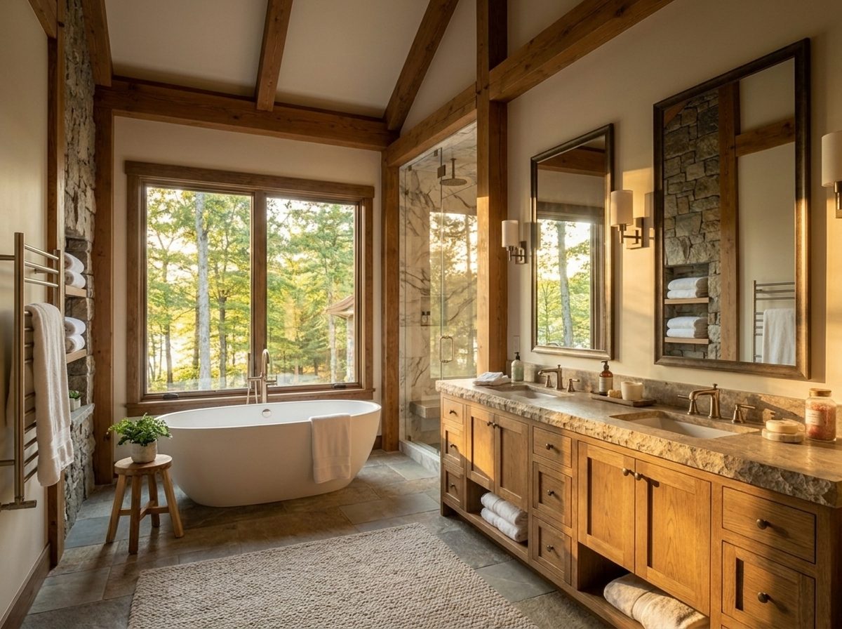 The Hollowbrook Estate — primary bathroom